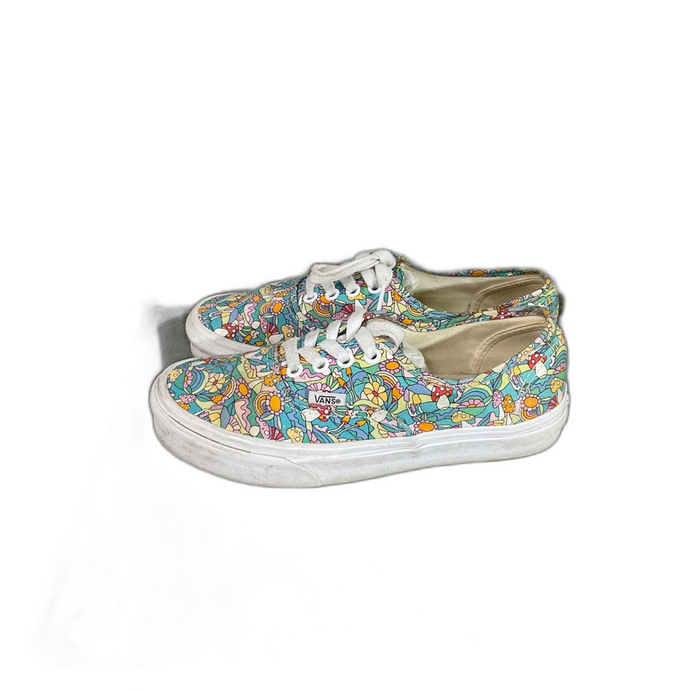 VANS Off The Wall Mushroom Trippy Psychedelic Skate Shoes Men’s 5.5 Women’s 7